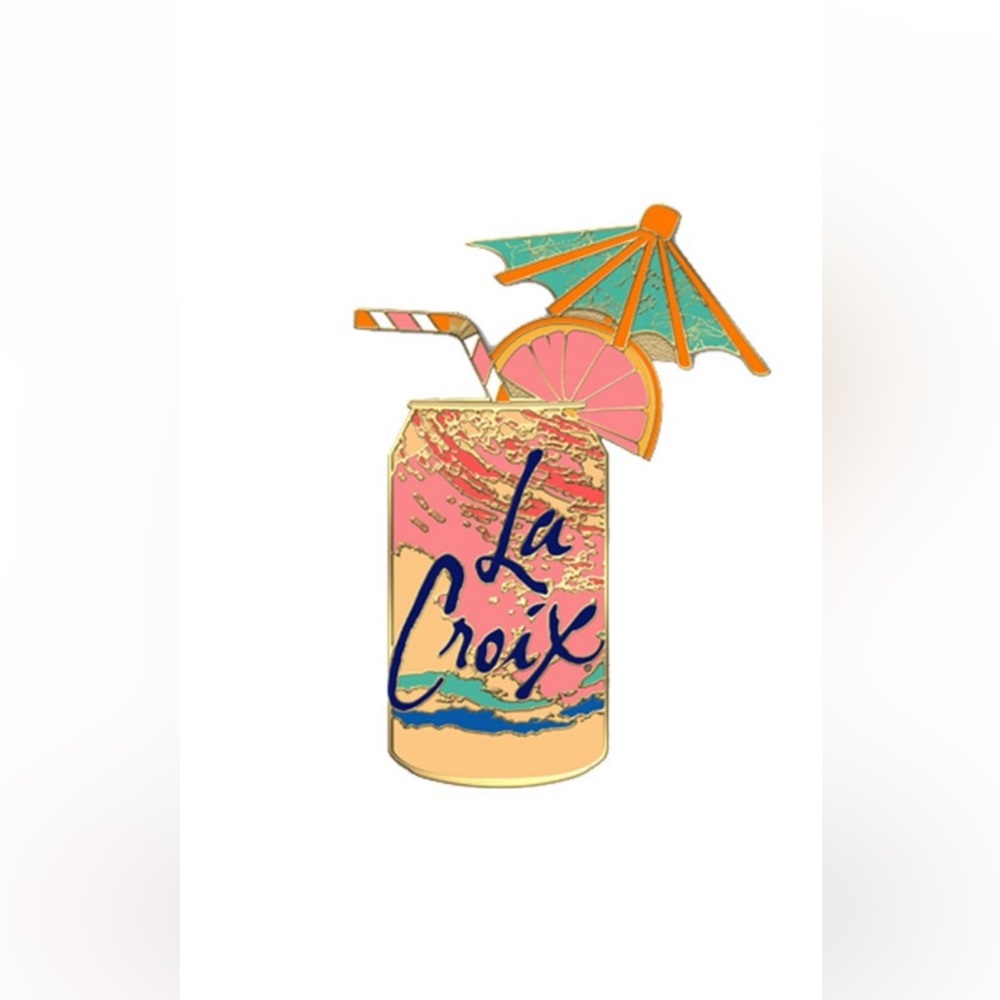 LA CROIX PAMPLEMOUSSE CAN WITH UMBRELLA PIN NEW IN BOX